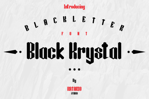 Black Krystal: A Classy Font for Editorial Design