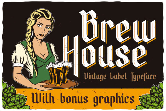 Brew House: A Bold Blackletter Font
