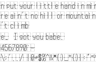 Flip Clock White Font