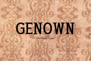 Genown: A Serif Font for Timeless Design