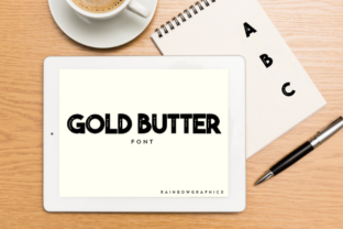 Gold Butter Font for Web Design