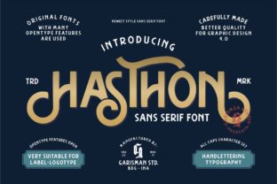 Hasthon: A Modern Vintage Font for Designers