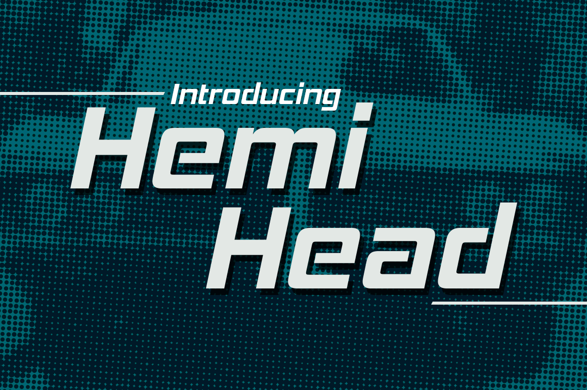 Hemi Head Font: Bold & Unique