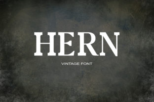 Hern: A Vintage Serif Font for Crafters