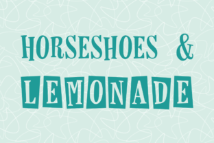 Horseshoes Lemonade Font