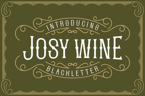 Josy Wine Font: Vintage Charm for Creative Projects