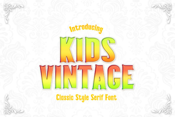 Kids Vintage Font for Creative Marketing
