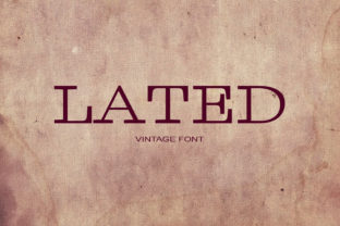 Lated Font: Vintage Elegance for Craft Projects