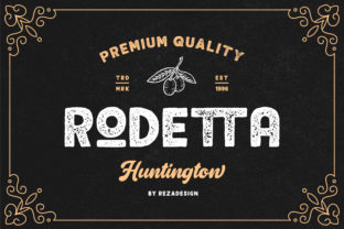 Rodetta: A Vintage Sans Serif Font