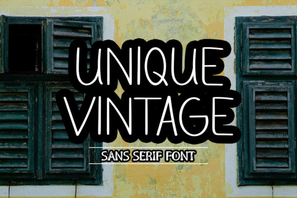 Unique Vintage Font for Business
