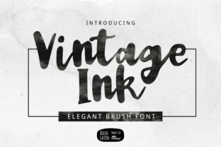 Vintage Ink Font for Creative Projects